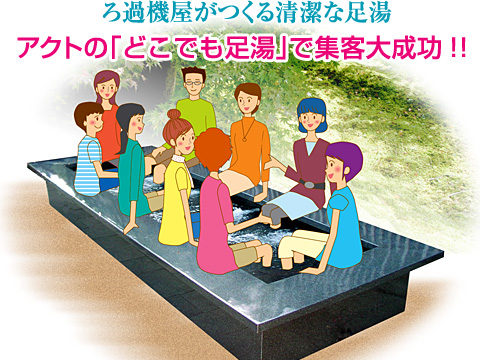 アクトの「どこでも足湯」で集客大成功!!